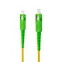 Nanocable Cable de Fibra Óptica G657A2 SC/APC a SC/APC, 30m, Amarillo